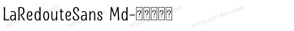 LaRedouteSans Md字体转换